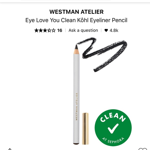 WESTMAN ATELIER EYE LOVE YOU EYELINER BLACK BNIB W/ GIFT - Picture 3 of 4